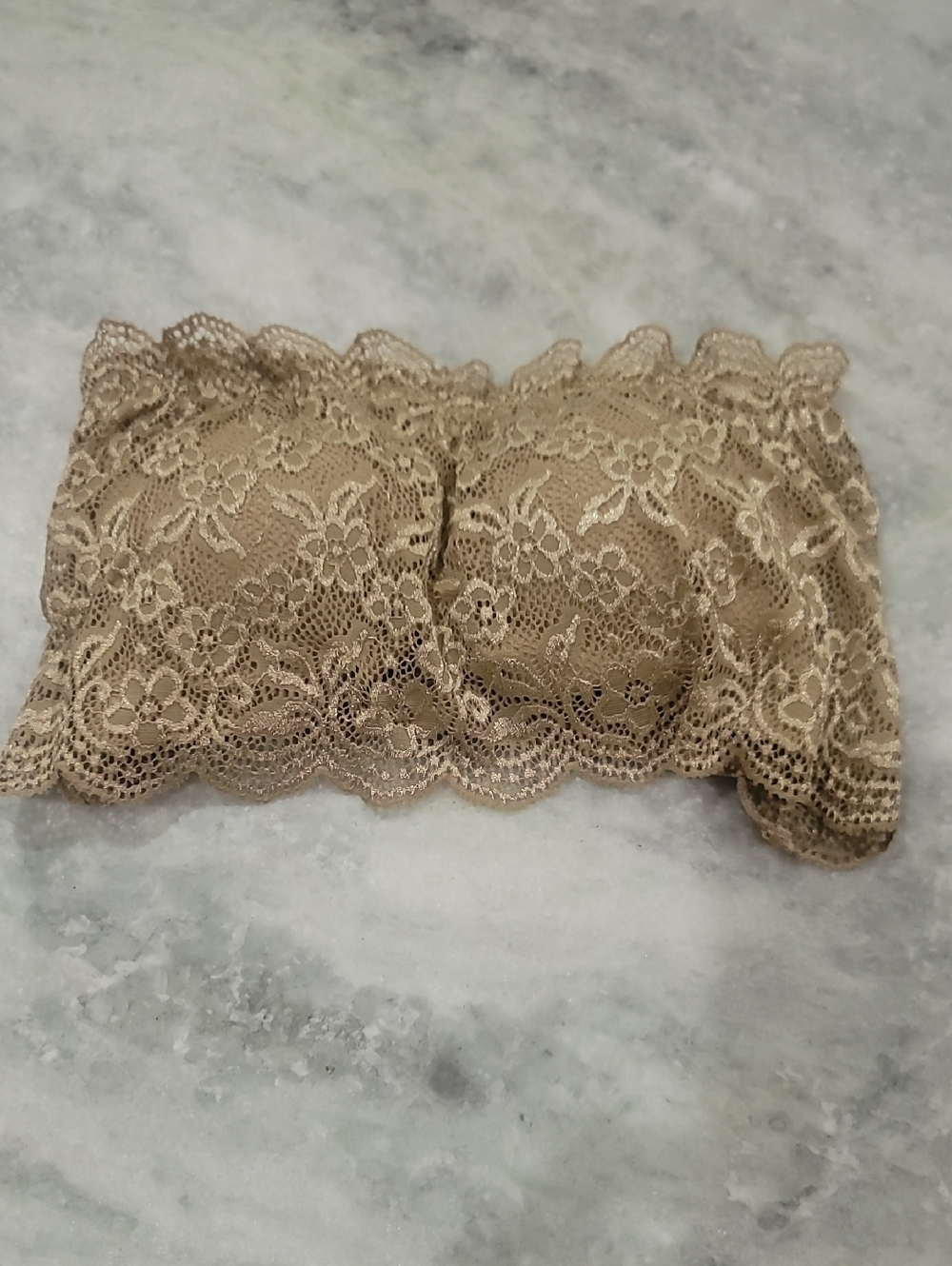 VENUS Beige Lace Bandeau Bra